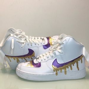 DRIP FOR SALE 💧Custom Metallic Air Force Ones AF1